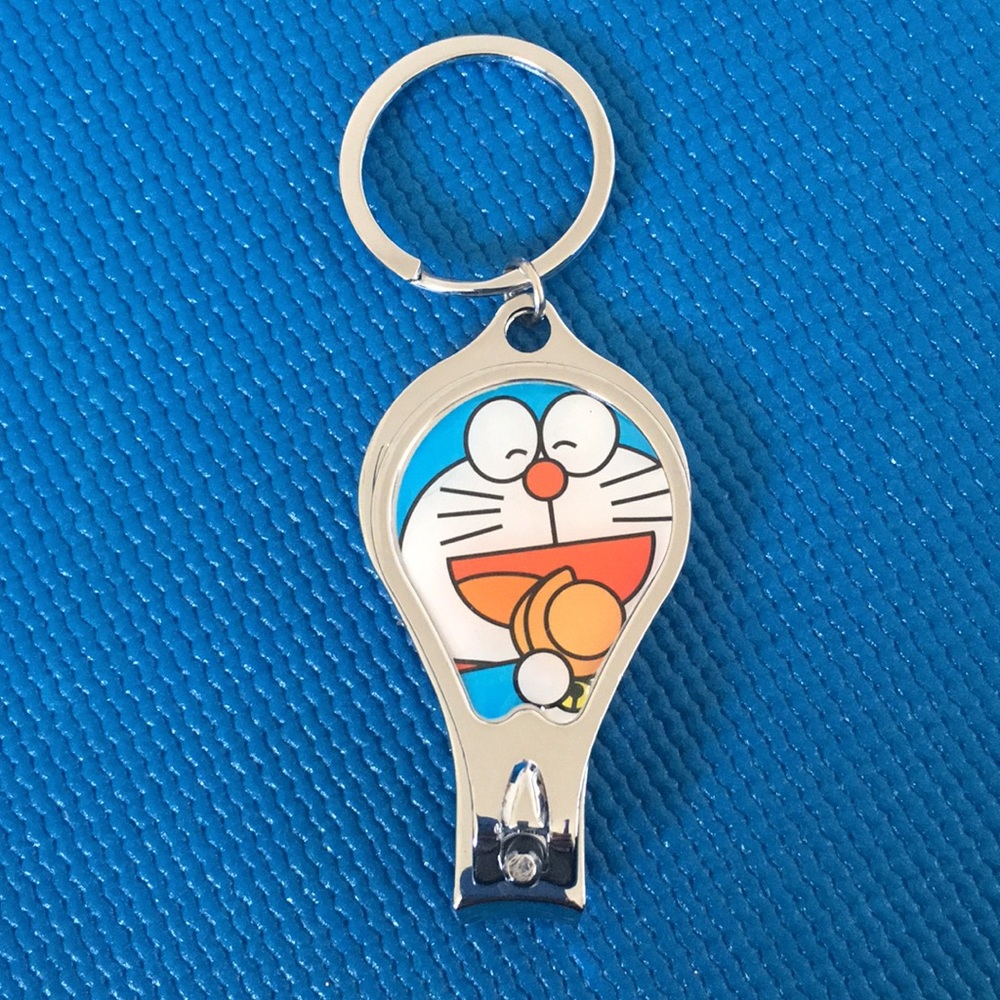Doraemon stainless steel nail clipper keychain